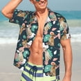 thumbnail image 5 of Lsque Labrador Retriever Dog pattern Hawaiian Shirt for Men, Unisex Summer Beach Casual Short Sleeve Button Down Shirts-Medium, 5 of 9