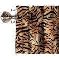 thumbnail image 2 of Tiger Fur Texture Printing Valance,Wild Snimal Fur Youth Children Family Bedroom Living Room Kitchen Decorative Window Valance 1 Panel 54" x 18", 2 of 5