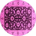 thumbnail image 1 of Ahgly Company Indoor Round Oriental Pink Industrial Area Rugs, 5' Round, 1 of 4