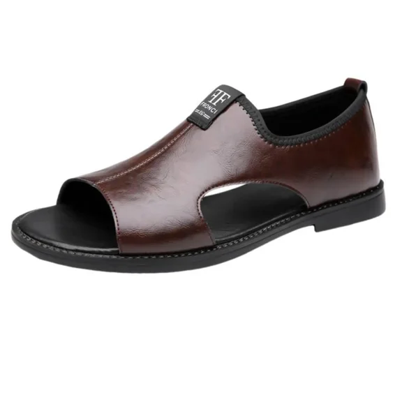 Men's Open Toe Sandals Fisherman Sandals Cutout Water Shoes Slip On Flat Comfortable Outdoor Casual Beach