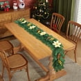 thumbnail image 3 of Christmas Garland 8.8 ft with Balls & Flowers - Artificial Greenery Vine for Mantel, Staircase, Fireplace, Front Door, Table, and Holiday Home Décor, 3 of 4