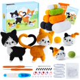 thumbnail image 1 of Kit de ganchillo Auspicious Beginning Cat para principiantes con tutoriales, 1 of 6