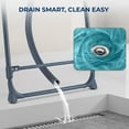 thumbnail image 4 of SereneLife Foldable Dog Bath Tub with Adjustable Height, 360° Access, Drain Hose & Storage Pockets – 130 lb Capacity Grooming Station for Indoor/Outdoor Use -  Blue, 4 of 7