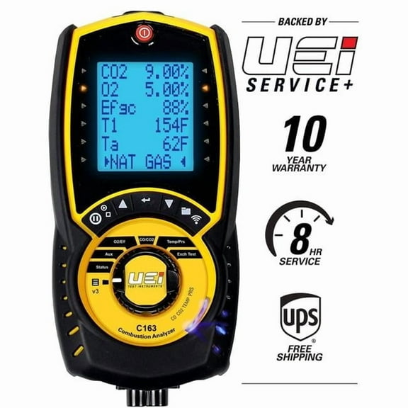 Residential Combustion Analyzer Kit with Differential Pressure & Printer