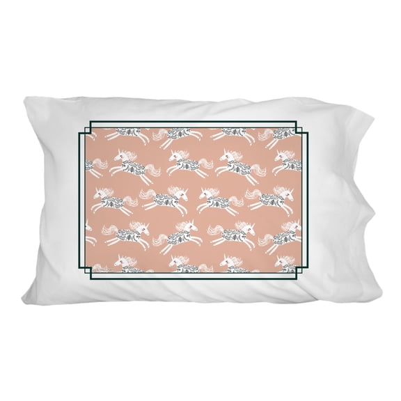 Prancing Unicorns Novelty Bedding Pillowcase