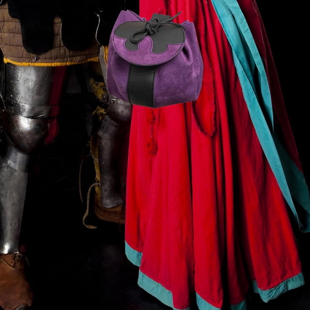 Riñonera medieval Fernando portátil con cordón pequeña accesorios de fotografía bolsa de cinturón