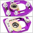 thumbnail image 3 of DNA Motoring CBK-PLT-FM79-PP For 1979 to 1989 Ford Mustang Pair Front Aluminum Adjustable + / -3.0 Camber + / -2.0 Caster Plates Purple, 3 of 3