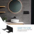 thumbnail image 3 of IDEANATEGRATE Soporte Negro Para De Pelo Pegboard Sin Taladro Organizador, 3 of 8