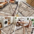 thumbnail image 5 of Area Rugs 2.7'x5', Farmhouse Wood Grain Carpet for Living Room Bedroom Dining Room, Vintage Country Barn Gate Brown Throw Kitchen Rugs Non Slip Washable Rectangle Indoor Outdoor Rugs, 5 of 8