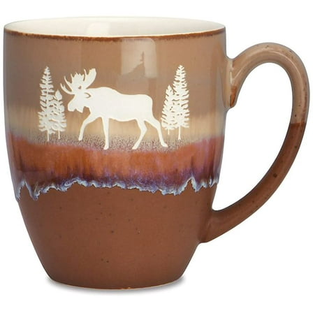 Cape Shore Freeport Coffee Tea Mug Cup, Moose Gifts for Birthday Christmas, 18 Oz