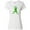 AA-White, variant on Inktastic Mental Health Awareness Ribbon with Green Hearts Women's T-Shirt