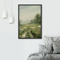 thumbnail image 3 of PixonSign Framed Wall Art Misty Pastel Country Flower Field Floral/Botanical Nature Artwork Rustic Plant Oil Paintings Modern Scenery Canvas Prints Contemporary for Rooms - 16"x24" Black, 3 of 5