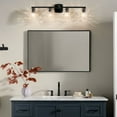thumbnail image 3 of Kichler 55217CPZWTR Marant 4 Light 33" Wide Vanity Light - Bronze, 3 of 7