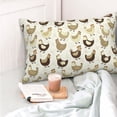 thumbnail image 4 of Yiaed Chicken Cartoon Print Brushed Microfiber Envelope Pillowcases, Standard,Envelope Closure Pillow Cases(No pillow core)-16"x24", 4 of 6