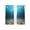 Blue, variant on Light Blue Ocean Waves Sheer Curtains 63 Inch Length 2 Panels Set Window Treatments, Summer Beach Coastal Abstract Rod Pocket Semi Curtains for Living Room/Bedroom/Kitchen Décor, 104"W x 63"L