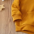 thumbnail image 3 of PatPat Toddler Girl Clothes Baby Cute Hoodies Girl Sweatshirt Boy Pullover Outfits Long Sleeves Top with Pocket, Ginger, 18-24M, 3 of 8