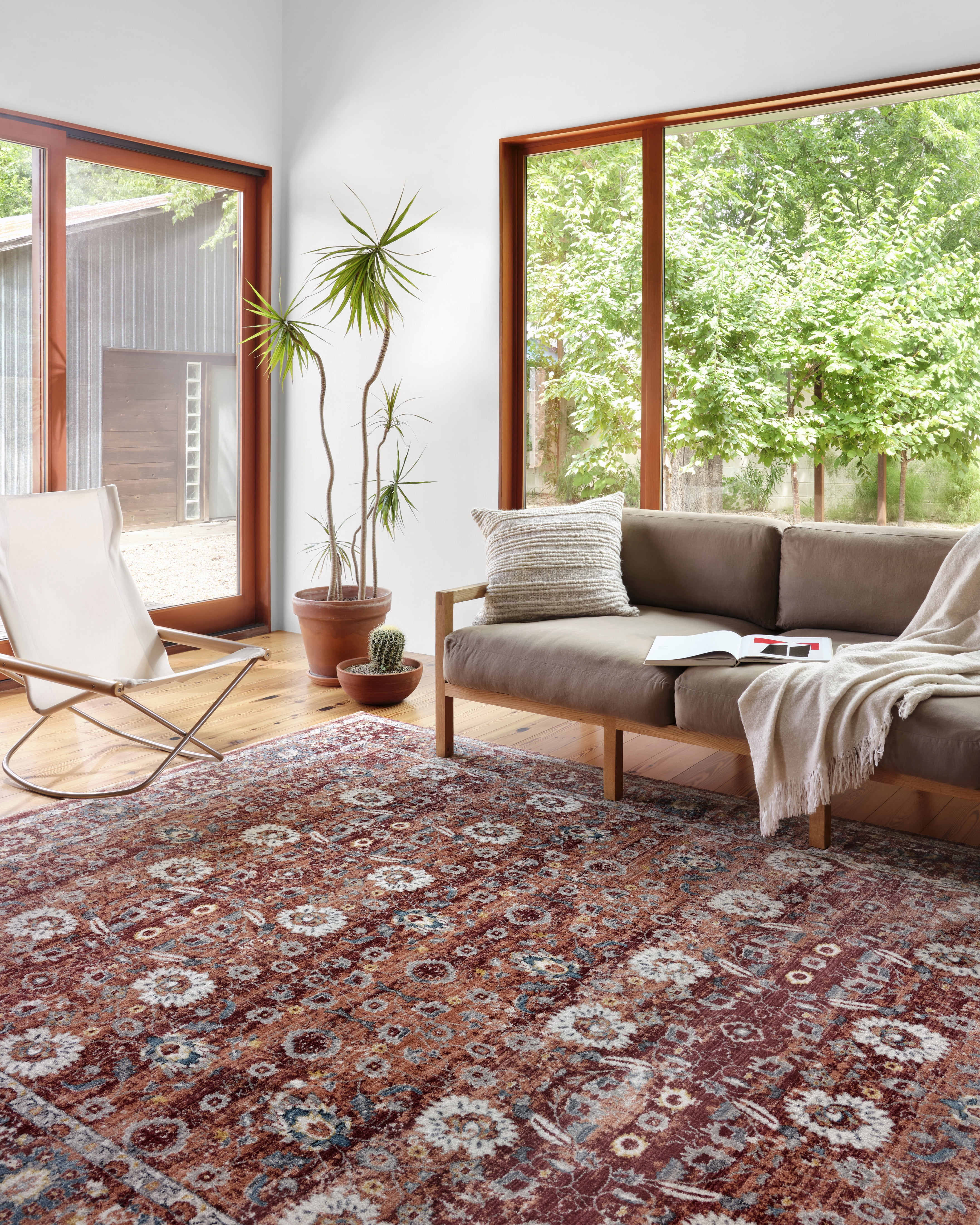 Loloi II Samra SAM-07 Brick / Multi Oriental Area Rug 7'-10" x 10'