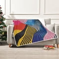thumbnail image 7 of Yayeee Throw Blanket for Couch Soft Warm 50" x 60" Sofa Chair Bed Decoration, Stripes Pattern, 7 of 7