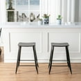 thumbnail image 3 of ACEssentials Lennon 'Saddle Backless Counter Stool, 3 of 8