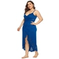 thumbnail image 4 of Uniexcosm Women Plus Size Hollow Out Bikini Cover Up Loose Beach Wear Dress, 4 of 5
