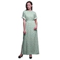 thumbnail image 1 of Bimba Robe Longue en Rayonne Roses & Renoncules Florale pour Femmes Boho Plage Cocktail Fête Robe Fendue maxi-Moyenne, 1 of 6