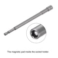 thumbnail image 5 of Uxcell 1/4" Punta de destornillador de tuerca de cambio rápido de vástago hexagonal de 1/4", longitud de 6" tamaños SAE magnético, 5 of 5