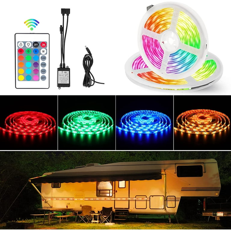 How To Install Led Light Strip On Rv Awning Shelly Lighting