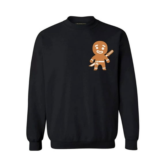 Awkward Styles Ginja Pocket Christmas Sweatshirt Funny Christmas Sweaters Holiday Gifts Gingerbread Xmas Sweater Gingerbread Man Christmas Sweater Christmas Pocket Sweatshirt Xmas Gifts