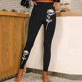 thumbnail image 2 of HEILAU Independence Day Leggings for Women 4th of July Casual Fashion Tight Sports Yoga Pants Colorful Flower Butterfly Print Patiotic Tights, 2 of 4