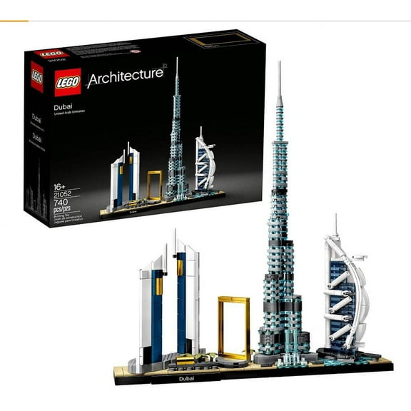 LEGO Architecture Skylines: Dubai 21052 Building Kit, Collectible Architecture Building Set for Adults, New 2020 (740 Pieces)