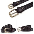 thumbnail image 2 of Women‘s Genuine Leather Skinny Belt - Adjustable Belt with Fashion Buckle for All Outfits, 2 of 4