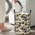 thumbnail image 4 of Lsque Happy Skeleton pattern Laundry Hamper Basket, Tall Woven Rope Hamper Basket for Clothes, Lightweight Storage Basket, Collapsible Waterproof-Small, 4 of 8