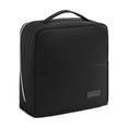 thumbnail image 2 of Standing Makeup Bag, Large Capacity Travel Cosmetic Organizer with Divided Compartments, Handheld Storage Case for Brushes Toiletries Beauty Essentials, Vanity Countertop and Trip Use, Black, 2 of 6