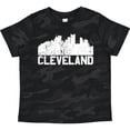 thumbnail image 3 of Inktastic Cleveland Skyline Grunge White Boys or Girls Toddler T-Shirt, 3 of 5