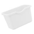thumbnail image 3 of GOOHOCHY Practical Design Rectangular Waste Basket White PP 3Pcs 8.3x5.3x4.9in, 3 of 8