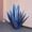 Light Blue, variant on Rust Metal Agave Plant Tequila Iron Garden Sculpture, 9-Leaf Agave Statue Plants Yard Stakes Ornaments Outdoor Lawn Decor