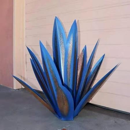 

Ycolew Tequila Rustic Sculpture DIY Hand Painted Metal Agave Decor Garden Yard Sculpture Lawn Home Ornaments for Yard Stakes Garden Figurines Outdoor Patio