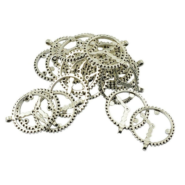 Colgante de joyería Zulema Collar colgante base 20 piezas plata antigua