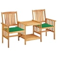 thumbnail image 4 of vidaXL Patio Bistro Set Table and Chairs Conversation Set Solid Acacia Wood, 4 of 7