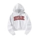 thumbnail image 4 of Jersey Top, sudaderas con capucha para mujer con letras rojas, traje de otoño blanco con cordón, sudadera holgada, Sudadera con capucha de gran tamaño M, 4 of 8