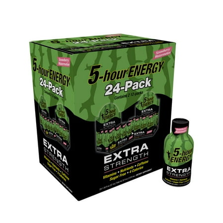 Branded 5-Hour Energy Shot, Extra Strength Strawberry ...