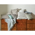 thumbnail image 3 of Striped Natural Tan Beaded Cotton Decor Throw Pillow, 14" x 22" Cover And Insert Set, 3 of 3
