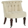 thumbnail image 3 of SAFAVIEH Carlin Tufted Chair Natural Cream, 3 of 7