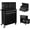 Black, variant on TUFFIOM 8-Drawer Rolling Tool Chest w/Lock & Key, Tool Storage Cabinet w/Wheels, Detachable Top, Drawers, Side Hooks & Drawer Liners, Tool Organizer Box for Garage, Warehouse & Repair Shop