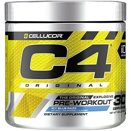 Cellucor C4 Original Pre Workout Powder, Icy Blue Razz, 30 (Best Pre Workout Supplement For Energy)