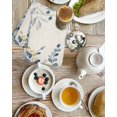 thumbnail image 4 of Navy Blue Eucalyptus Kitchen Dish Towels for Drying Dishes Set of 4, Farmhouse Weeping Leaves Linen Waffle Weave Microfiber Hand Tea Bathroom Towels Quick Dry & Absorbent Towel 15.7x23.6, 4 of 7