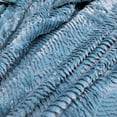 thumbnail image 3 of Home Soft Things Herringbone Faux Fur Throw - Blue - 60" X 80" Jumbo, 3 of 9