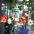 thumbnail image 5 of Sinhoon Christmas Pendant Led Snowman Snowflake House Pendants for Xmas Tree Home Party Front Door Window Wall Hanging Fairy Light Ornament-6PCS, 5 of 11