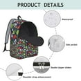 thumbnail image 4 of Black Strawberry Plants Fruit Backpack for School,Cute School Bag,Schoolbag with Adjustable Shoulder Straps & Padded Back,15.7"x11.8"x5.5", 4 of 5