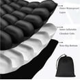 thumbnail image 5 of Sondru Travel Cushion - 2025 New Inflatable Seat Cushion, 3D Air Cell Seat Cushion, Comfortable Travel Air Seat Cushion for Car Seat, Office Chair, Wheelchair, Bed Sore & Tailbone Pain Relief (Black), 5 of 7
